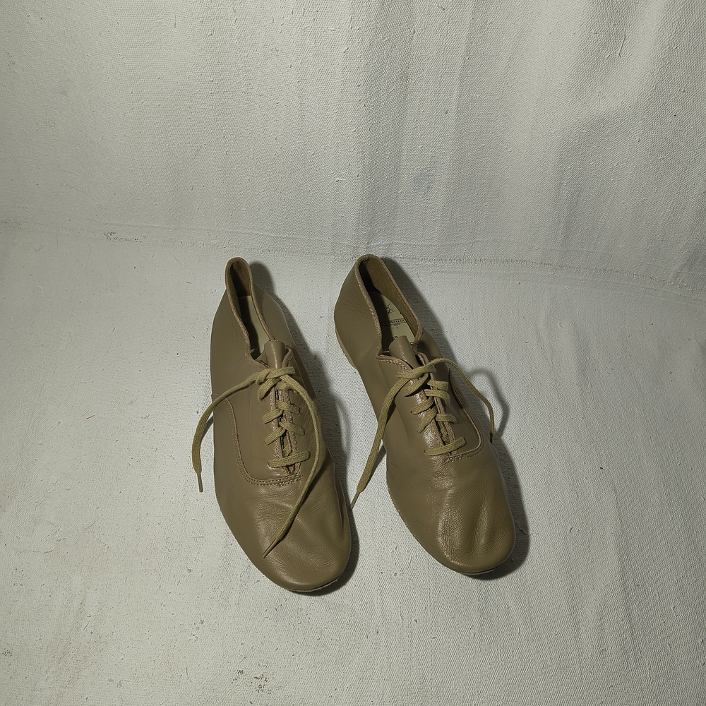 Women's 7M Lace Up Brown Butter Soft Leather Ballet Maker's Dance Shoes